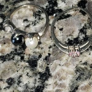 LOT OF 2 10K WG  RINGS